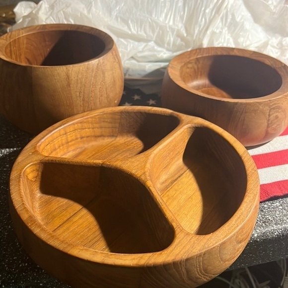 Dansk Wood Bowl set - Picture 1 of 7